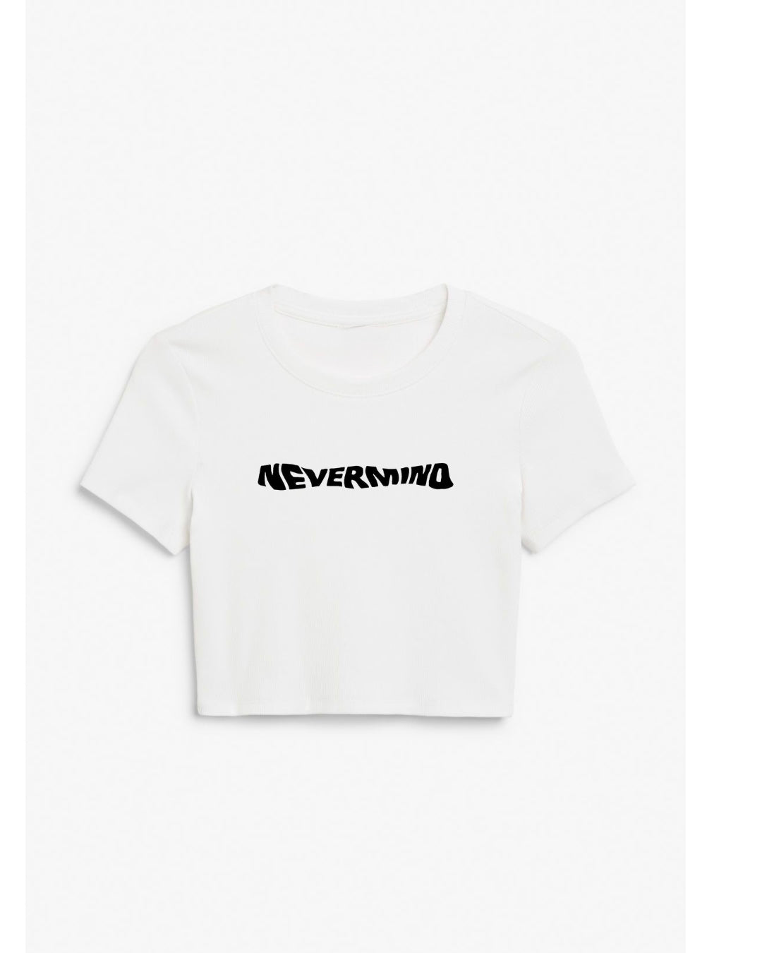 Nevermind crop t shirt